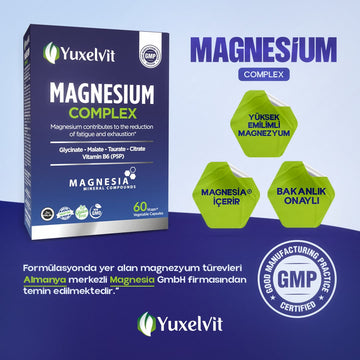 Yuxelvit Magnesium Complex 60 Kapsül